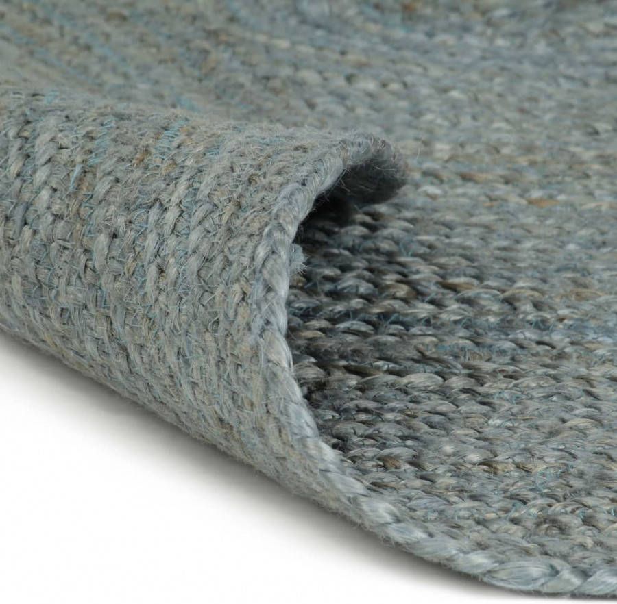 VIDAXL Vloerkleed handgemaakt rond 180 cm jute olijfgroen