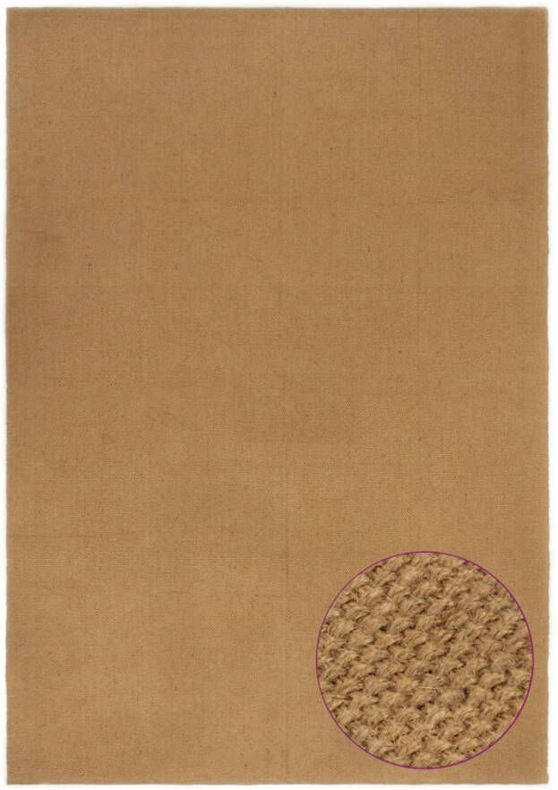 VIDAXL Vloerkleed rechthoekig 160x230 cm jute