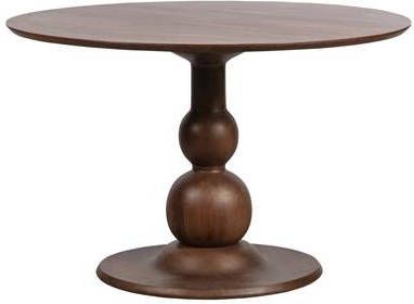 BePureHome Ronde Eettafel 'Blanco' Ø120cm, kleur Walnoot