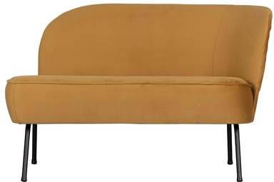 BePureHome Lounge Fauteuil 'Vogue' Rechts, Velvet, kleur Mosterd