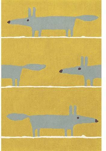 Brink & Campman vloerkleed Scion Mr. Fox Mustard 25306 geel 140x200 cm