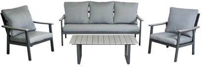 SenS-Line Sens line Dublin Aluminium Loungeset Grijs Grijs