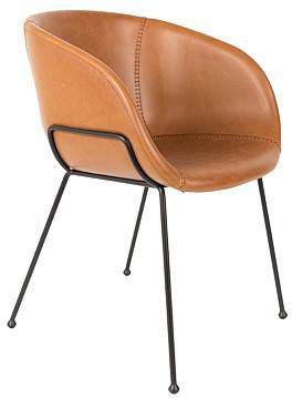 Zuiver Feston Stoel Polyester 55 x 77 cm Bruin