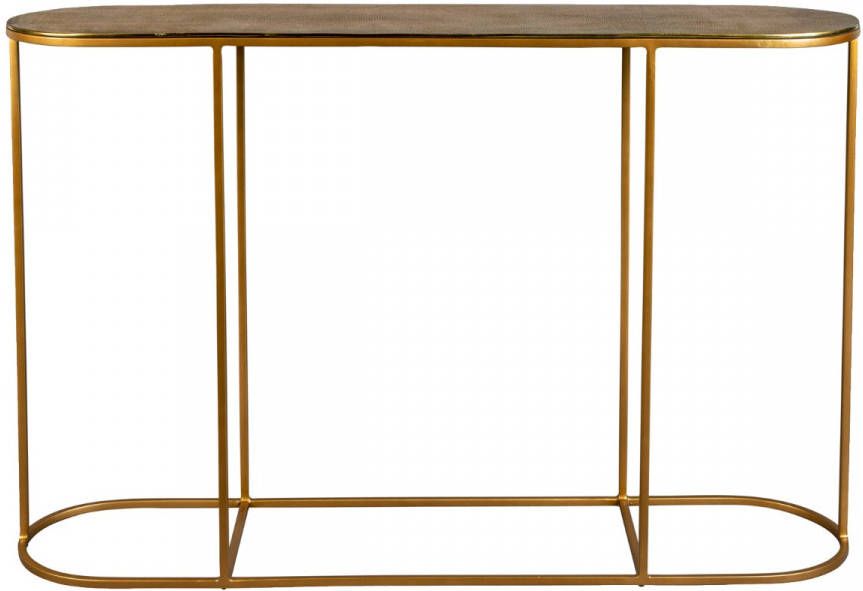 Dutchbone Sidetable 'Zodiac' 120cm, kleur Antique Brass