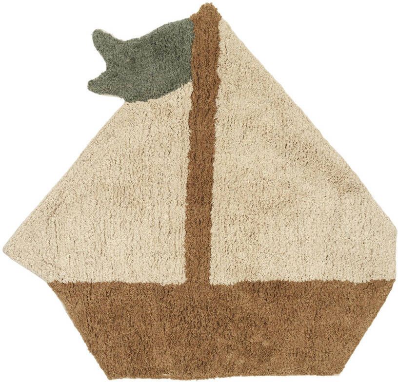 À la kindervloerkleed Sailboat(72x76 cm )