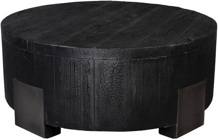 Dutchbone Ronde Salontafel 'Coals' Acaciahout, 81cm