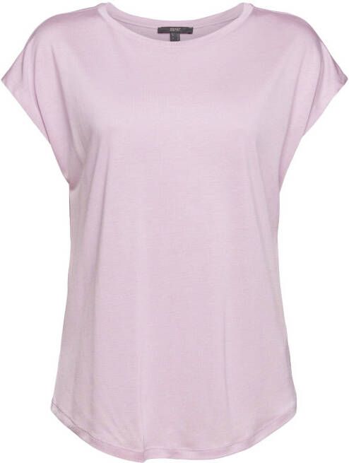 ESPRIT basic T shirt roze