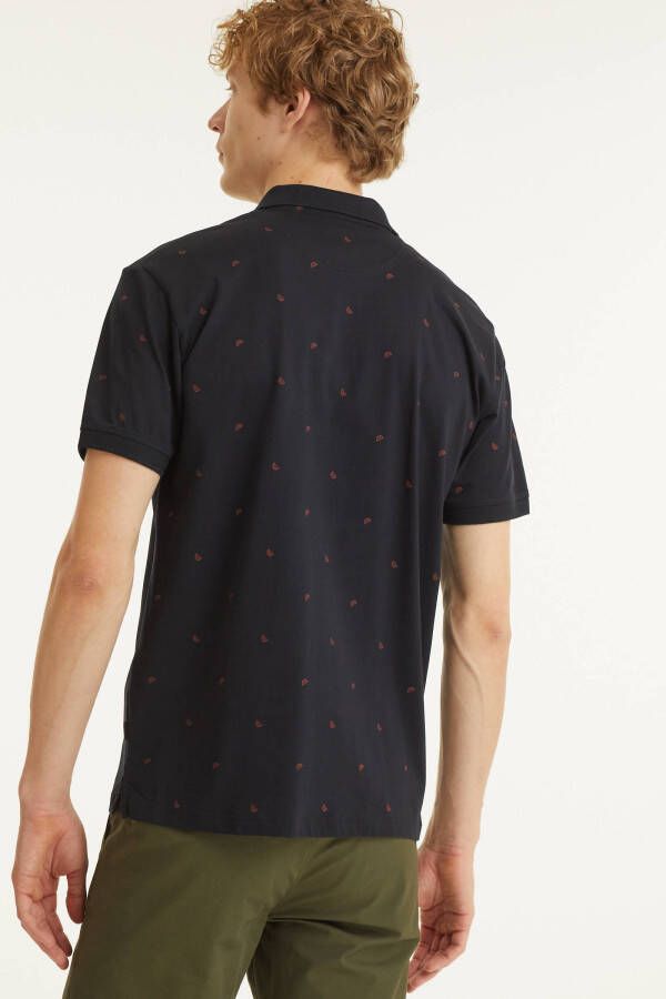 ESPRIT edc Men regular fit polo van biologisch katoen zwart