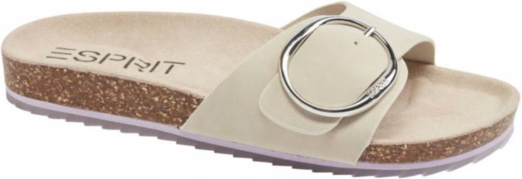 Esprit Beige slipper gespsluiting