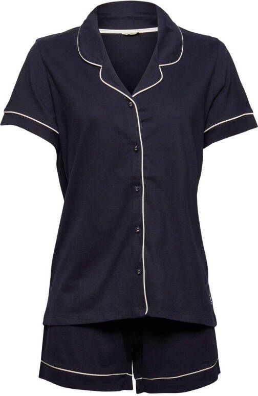 ESPRIT Women Bodywear shortama donkerblauw