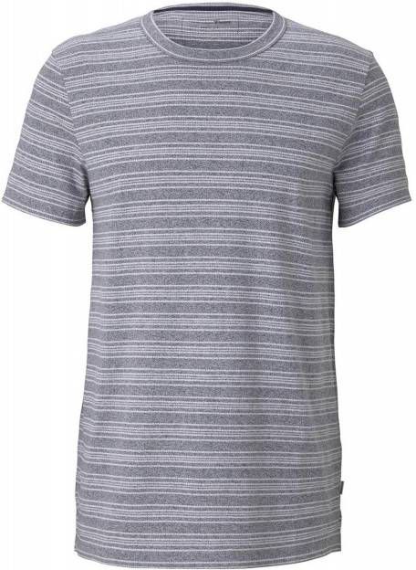 Tom Tailor gestreept T shirt donkerblauw/wit