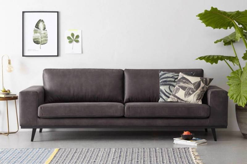 Wehkamp Home eco leren 3 zitsbank Torino