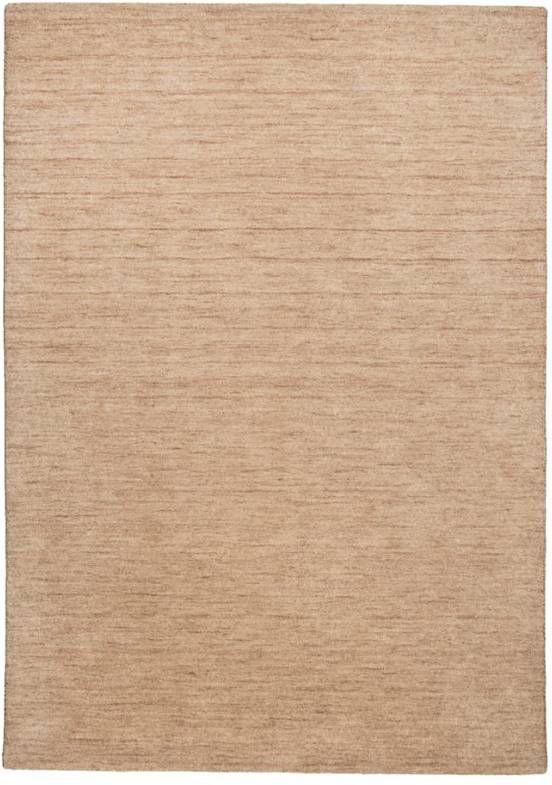 THEKO Wollen kleed Haltu uni Handgeweven vloerkleed, zuivere wol, met de hand geweven, ideaal in de woonkamer & slaapkamer