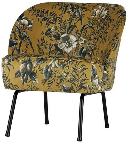 Be Pure Home Fauteuil Vogue fluweel poppy mosterd BePureHome