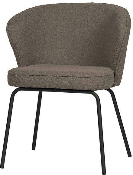 BePureHome Eetkamerstoel 'Admit' Bouclé, kleur Nougat