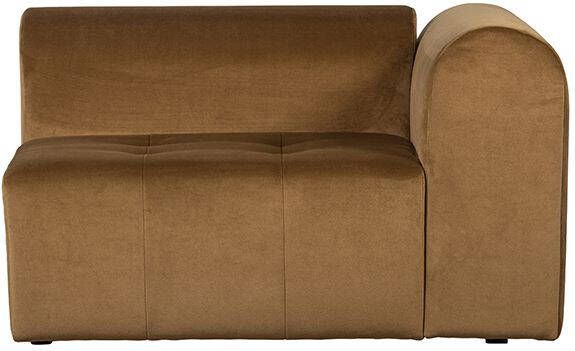 BePureHome Element Caleidoscoop 1 zits arm rechts velvet honey yellow