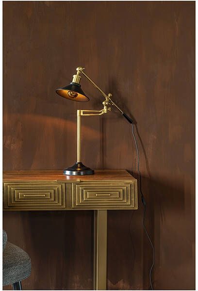 Dutchbone Tafellamp 'Penelope' kleur Zwart