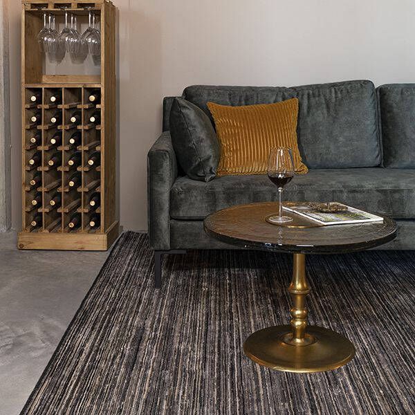 Dutchbone Bijzettafel 'Sue' Ø28cm, kleur Brass