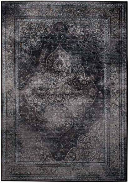 Dutchbone Vloerkleed 'Rugged' 170 x 240cm, kleur Dark