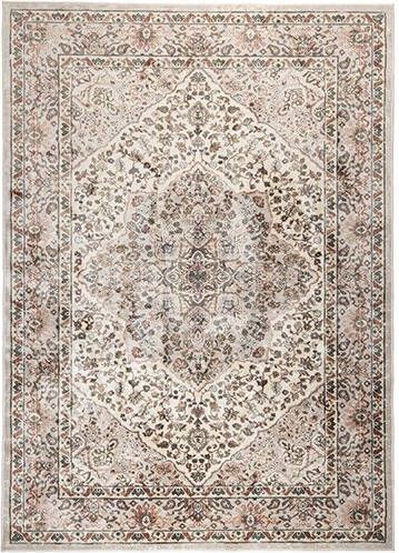 ZILT Vloerkleed 'Pila' 170 x 240cm, kleur Roze/Ivory