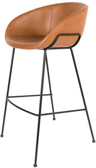 Zuiver Feston Barstoel PU-Leer 54,5 x 98,5 cm Bruin