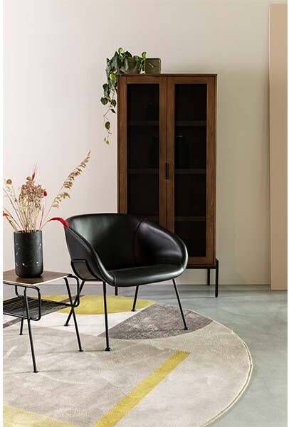 Zuiver Vloerkleed Hilton grijs/geel 240 cm