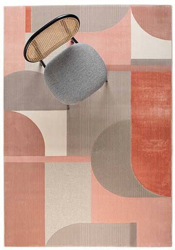 Zuiver Vloerkleed Hilton grijs/roze 200x290 cm